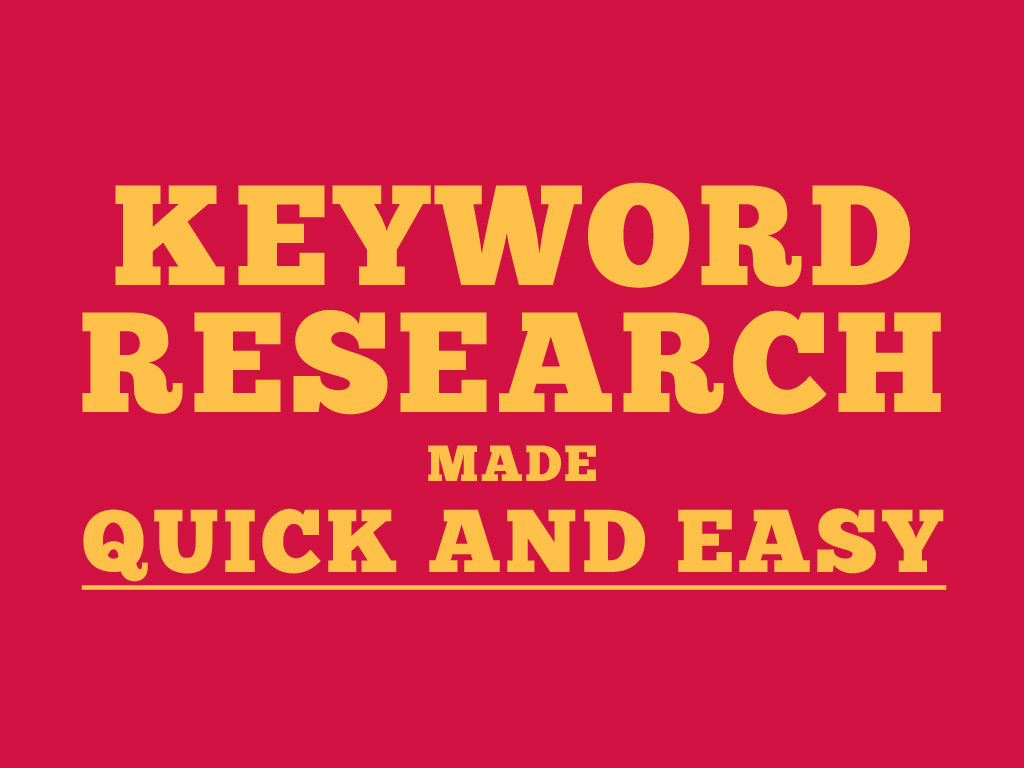 Keyword Research Made Quick and Simple – Ferzy